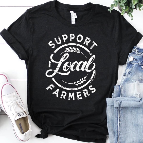 | Support Local Farmers Crew Tee - Picture 2 of 5